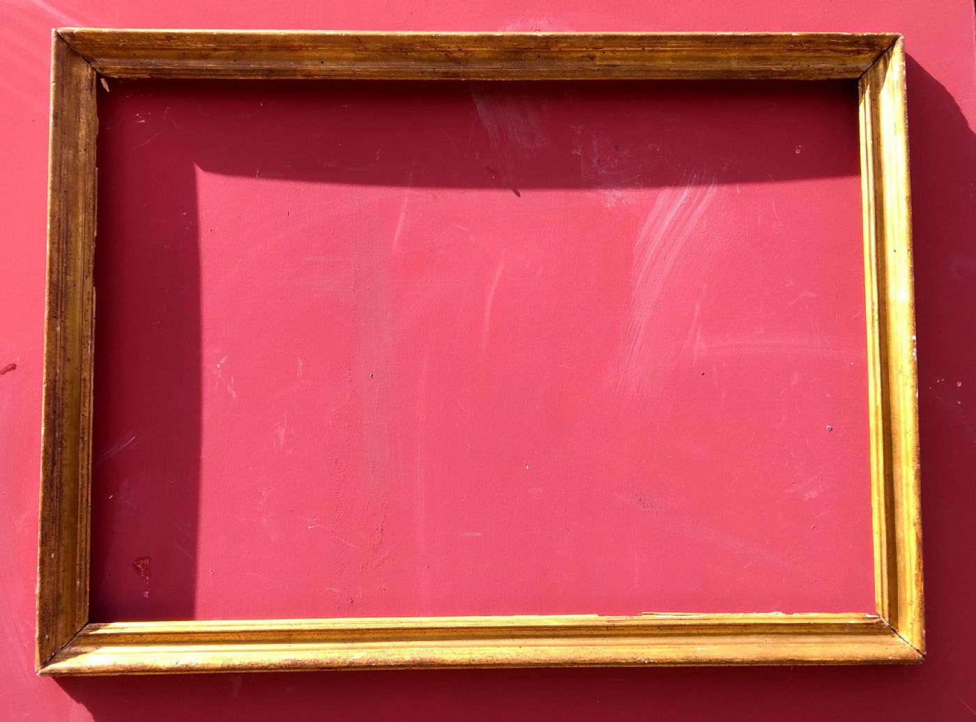 cornice in legno dorato in oro fino modanata XVIII° sec. sec. cm.61 x 87